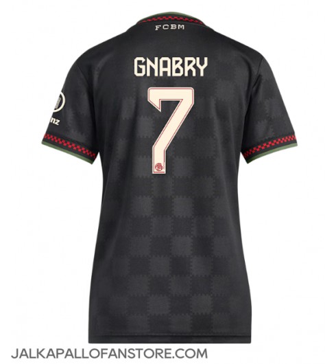 Bayern Munich Serge Gnabry #7 Kolmaspaita Naisten 2025-26 Lyhythihainen Bayern Munich Serge Gnabry #7 Kolmaspaita Naisten 2025-26 Lyhythihainen